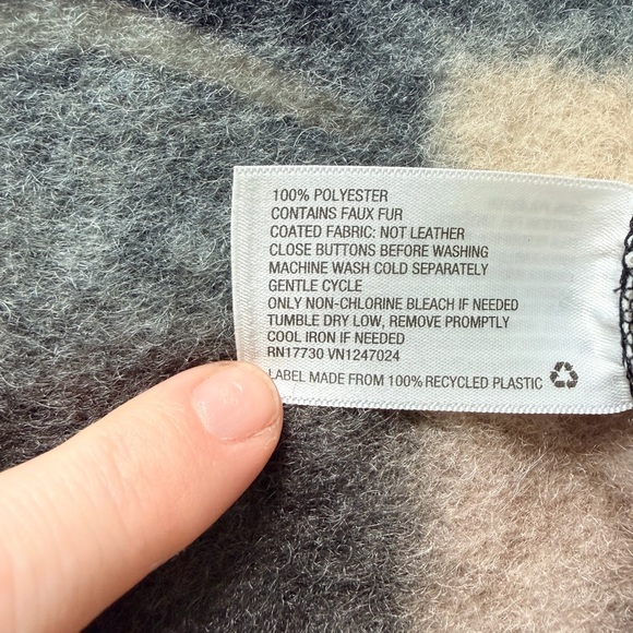 Knox Rose Cream, Brown, Blue and Tan Wool-Blend Jacket - Size M - Picture 7 of 8